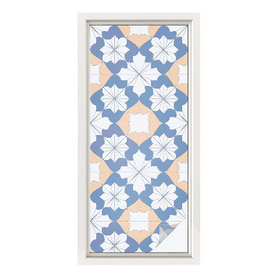 Sticker fenêtre vitrail adhésif Motifs symétriques