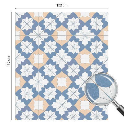 Sticker fenêtre vitrail adhésif Motifs symétriques