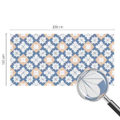 Sticker fenêtre vitrail adhésif Motifs symétriques