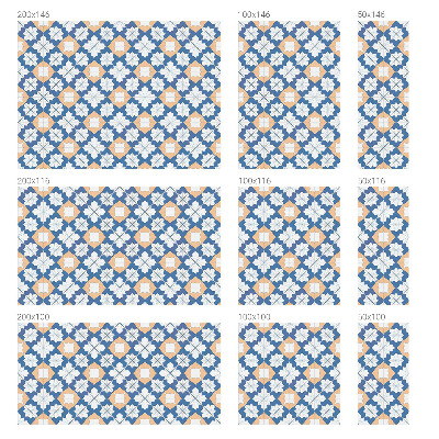 Sticker fenêtre vitrail adhésif Motifs symétriques