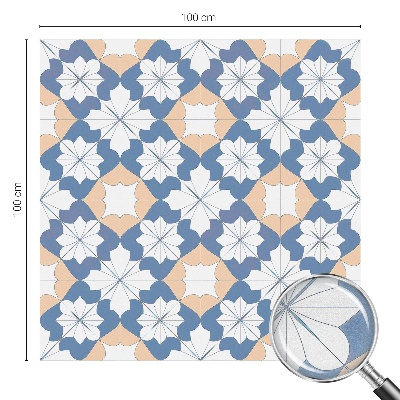 Sticker fenêtre vitrail adhésif Motifs symétriques