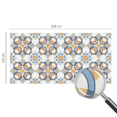 Film adhésif pour vitrage dépoli vitrail Motif géométrique