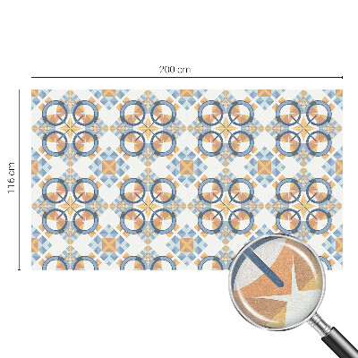 Film adhésif pour vitrage dépoli vitrail Motif géométrique