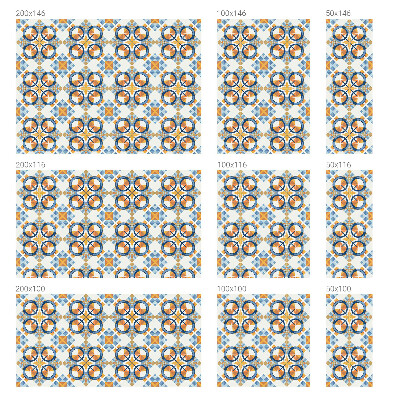 Film adhésif pour vitrage dépoli vitrail Motif géométrique