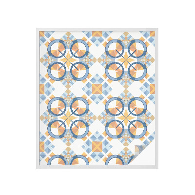 Film adhésif pour vitrage dépoli vitrail Motif géométrique