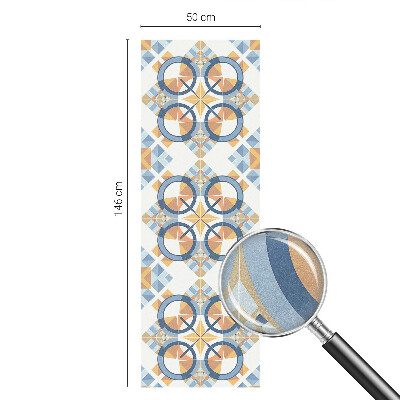 Film adhésif pour vitrage dépoli vitrail Motif géométrique