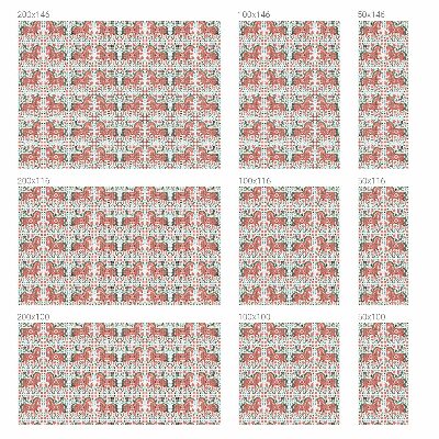 Film solaire fenêtre décoratif aspect vitrail chevaux colorés