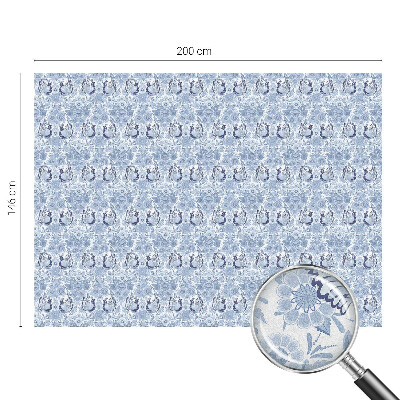 Sticker fenêtre vitrail adhésif oiseau floral