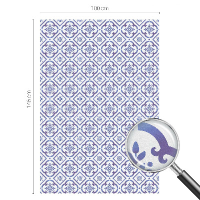 Film occultant pour fenêtre Carreaux bleus