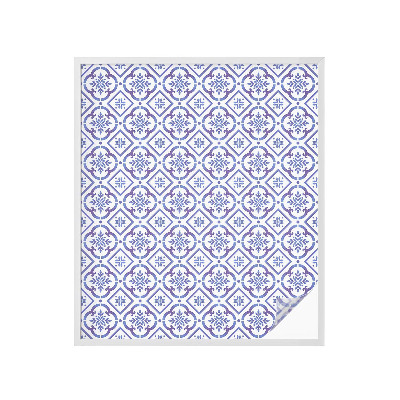 Film occultant pour fenêtre Carreaux bleus