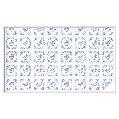 Film adhésif pour vitrage dépoli vitrail Fleurs délicates