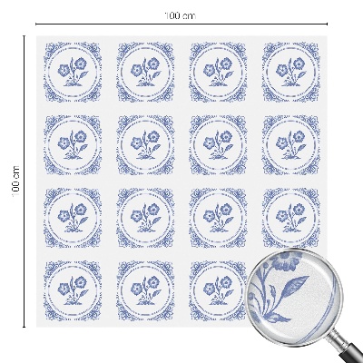 Film adhésif pour vitrage dépoli vitrail Fleurs délicates