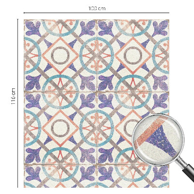 Brise-vue pour fenêtre mosaïques colorées