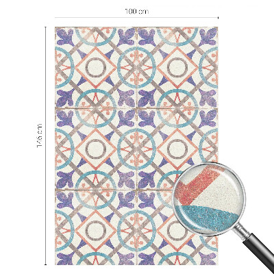 Brise-vue pour fenêtre mosaïques colorées