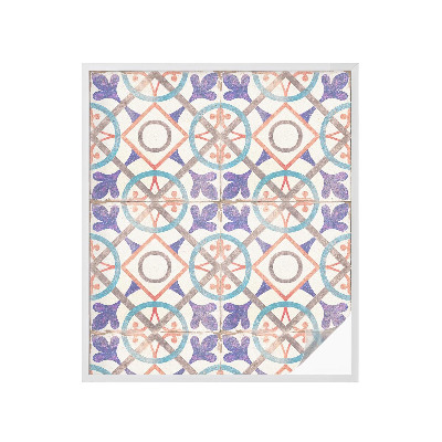 Brise-vue pour fenêtre mosaïques colorées