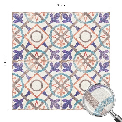 Brise-vue pour fenêtre mosaïques colorées