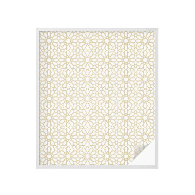 Film solaire fenêtre décoratif aspect vitrail Motifs géométriques