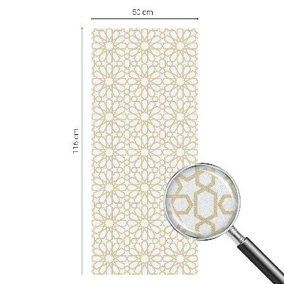 Film solaire fenêtre décoratif aspect vitrail Motifs géométriques