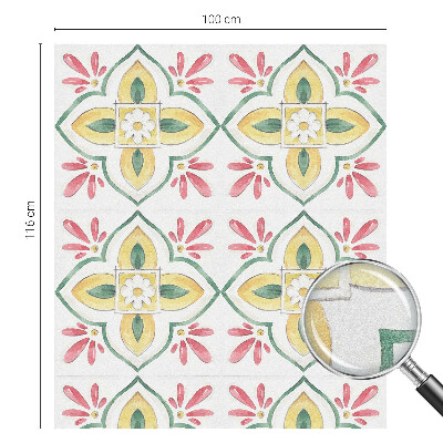 Brise-vue pour fenêtre ornement floral