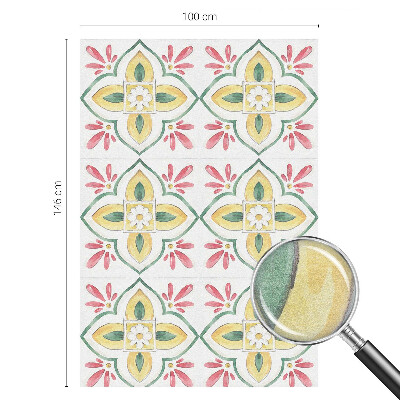 Brise-vue pour fenêtre ornement floral