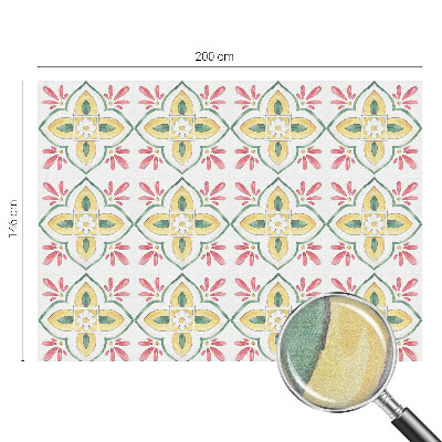 Brise-vue pour fenêtre ornement floral