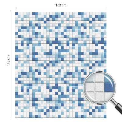 Film solaire fenêtre décoratif aspect vitrail Jeu de tuiles