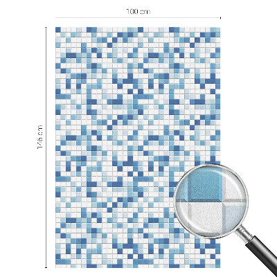 Film solaire fenêtre décoratif aspect vitrail Jeu de tuiles