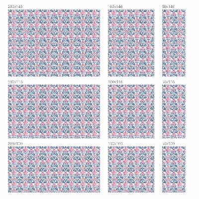 Film adhésif pour vitrage dépoli vitrail symétrie florale