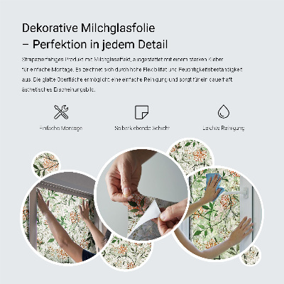 Sticker fenêtre vitrail adhésif Décorations carrelées