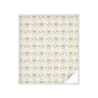 Film solaire fenêtre décoratif aspect vitrail Palm Leopard