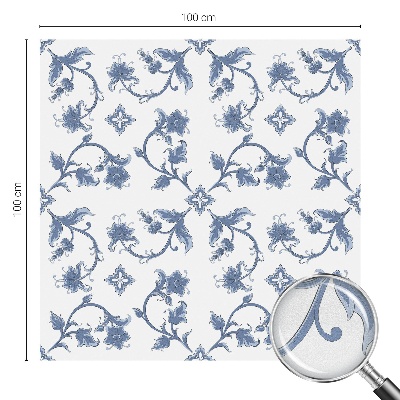 Film solaire fenêtre décoratif aspect vitrail ornement floral