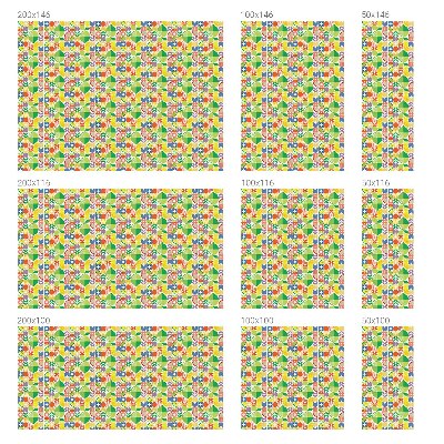 Sticker fenêtre vitrail adhésif fruits colorés