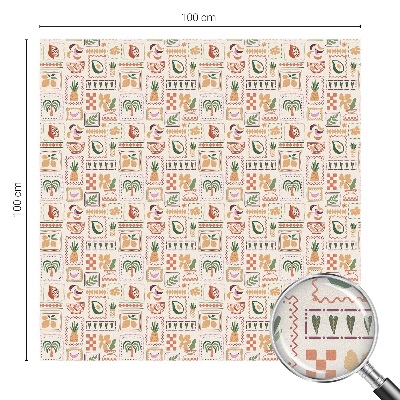 Sticker fenêtre vitrail adhésif Motifs folkloriques