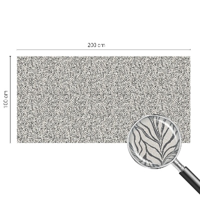 Film adhésif pour vitrage dépoli vitrail feuilles fleurs