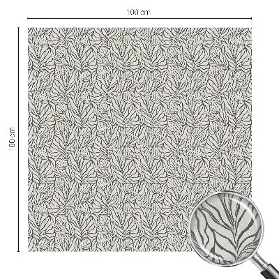 Film adhésif pour vitrage dépoli vitrail feuilles fleurs