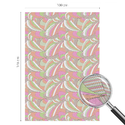 Film solaire fenêtre décoratif aspect vitrail Zigzag coloré