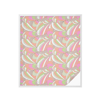 Film solaire fenêtre décoratif aspect vitrail Zigzag coloré