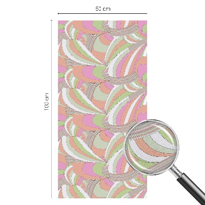 Film solaire fenêtre décoratif aspect vitrail Zigzag coloré