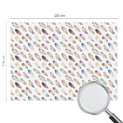 Film solaire fenêtre décoratif aspect vitrail Plumes bohèmes