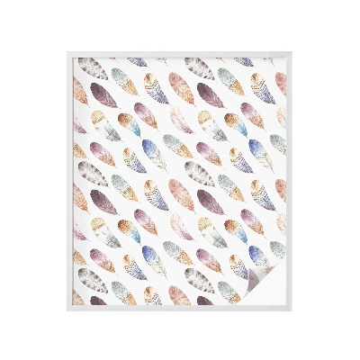 Film solaire fenêtre décoratif aspect vitrail Plumes bohèmes