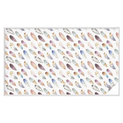 Film solaire fenêtre décoratif aspect vitrail Plumes bohèmes