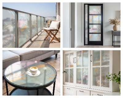 Brise-vue pour fenêtre Harmonie abstraite