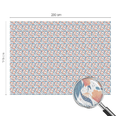 Film adhésif pour vitrage dépoli vitrail Un festin floral