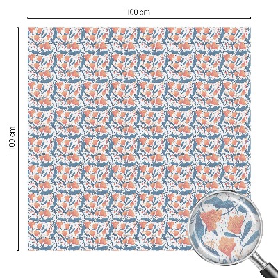Film adhésif pour vitrage dépoli vitrail Un festin floral