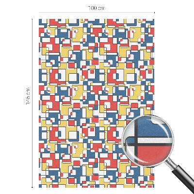 Film solaire fenêtre décoratif aspect vitrail formes géométriques