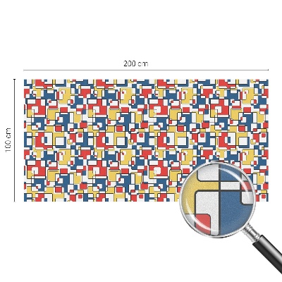 Film solaire fenêtre décoratif aspect vitrail formes géométriques