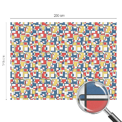 Film solaire fenêtre décoratif aspect vitrail formes géométriques