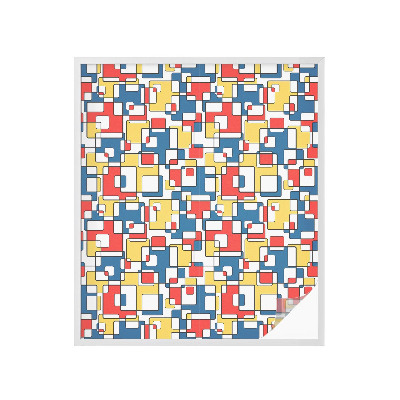 Film solaire fenêtre décoratif aspect vitrail formes géométriques