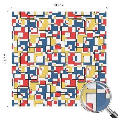 Film solaire fenêtre décoratif aspect vitrail formes géométriques