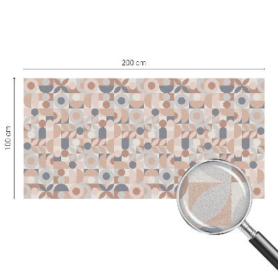 Film adhésif pour vitrage dépoli vitrail Mosaïque abstraite